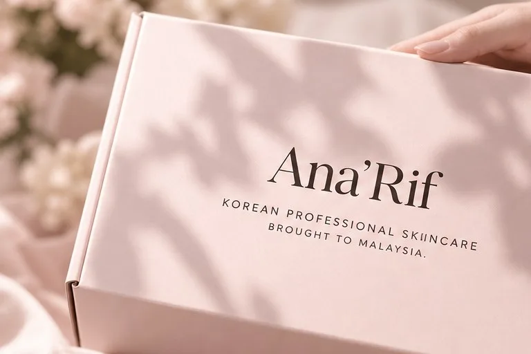A hand presenting the Ana'Rif gift box